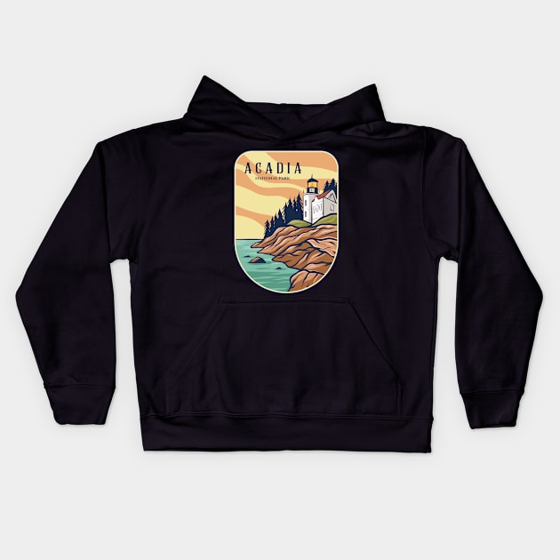 Acadie National Park Kids Hoodie by Mark Studio